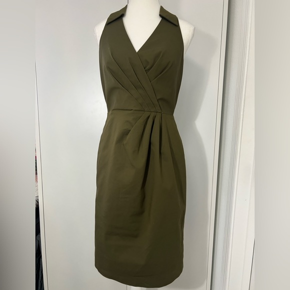 Adrianna Papell Olive Green Midi Dress - Picture 8 of 10